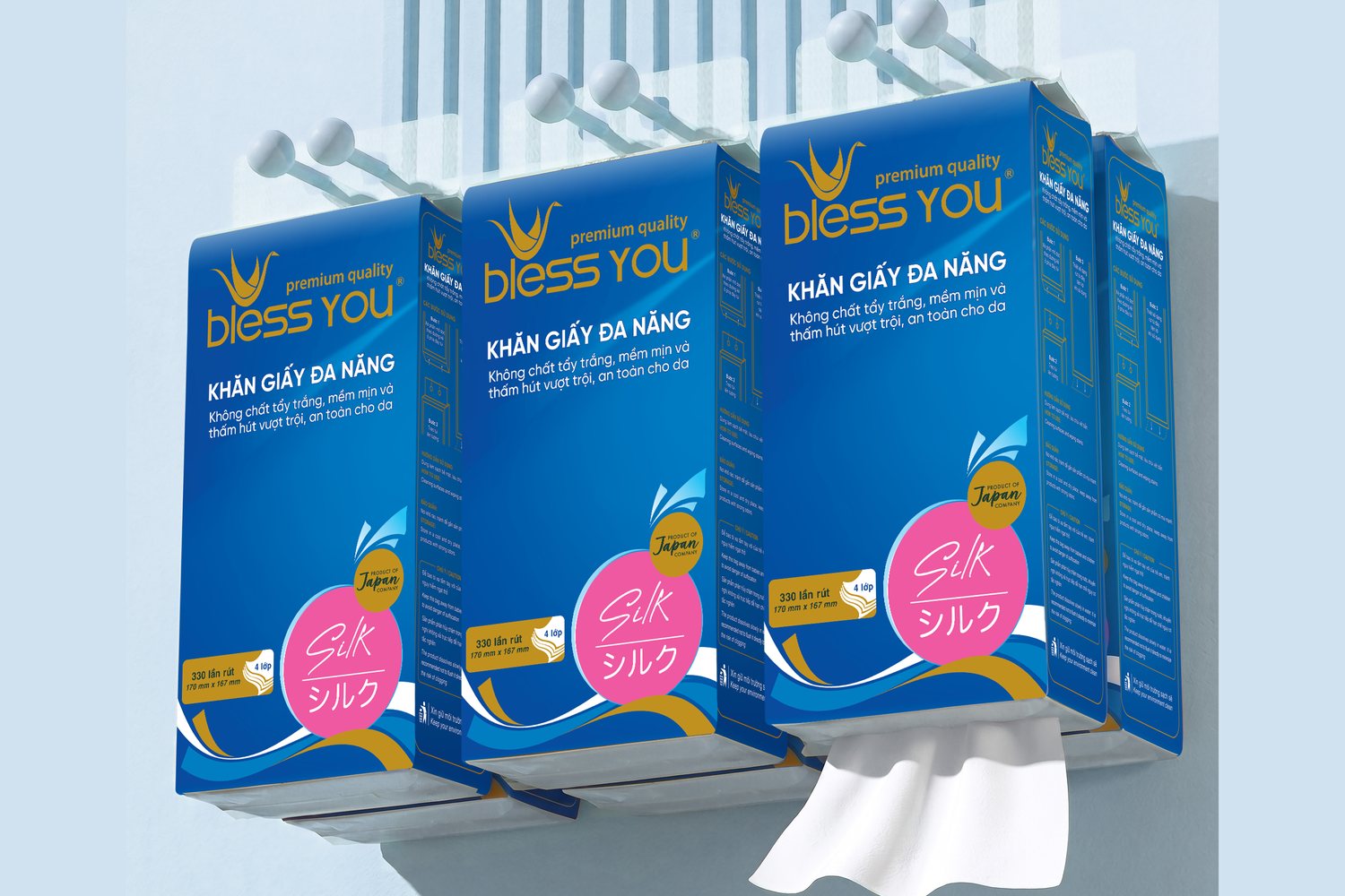 Khăn giấy đa năng Bless You Silk 2